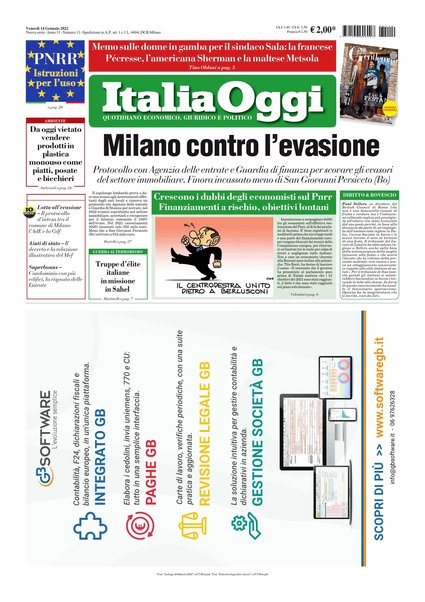 Italia oggi : quotidiano di economia finanza e politica